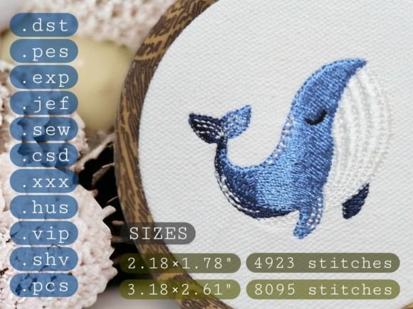Blue Whale Machine Embroidery Design Review