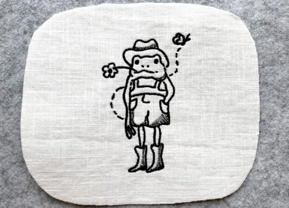 Cute Mr Frog Machine Embroidery Design Review