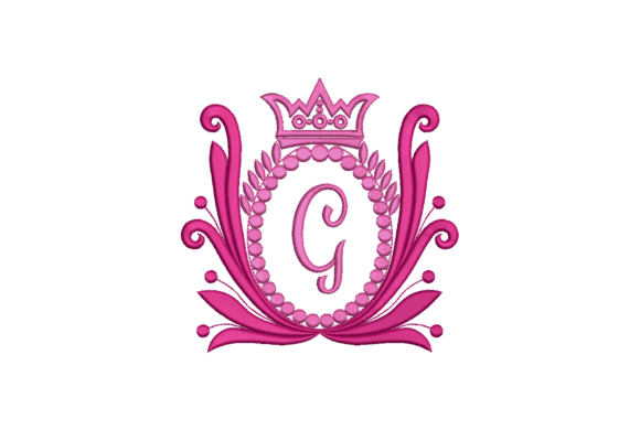 Elegant Crown Embroidery Design Letter G Review