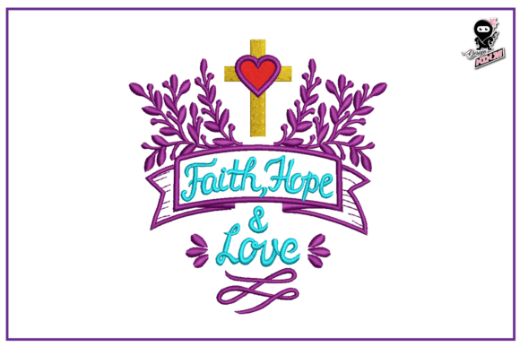 Faith Hope Love, Christian Embroidery Review