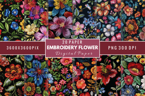 Floral Embroidery for Personalized Gifts