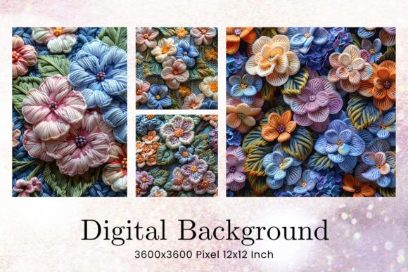 Flower Embroidery Background Wallpaper Review