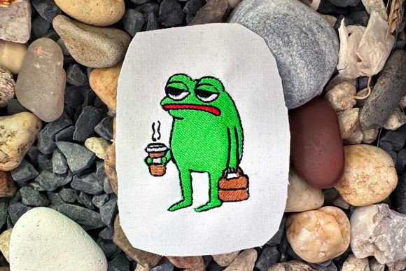Grumpy Morning Frog Embroidery Design Review