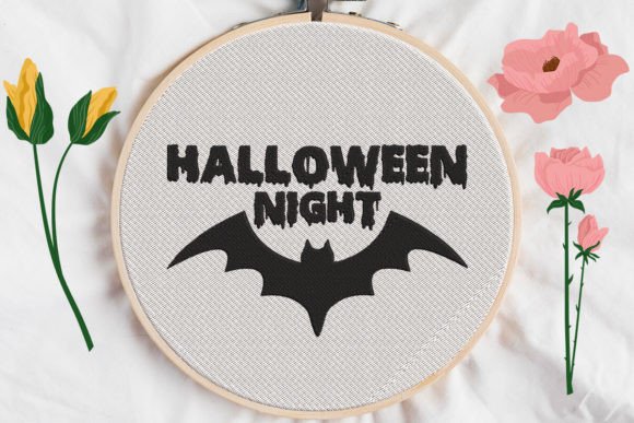 Halloween Night, Bat Embroidery Review