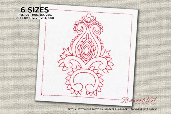 Single Floral Pattern Embroidery Design Review