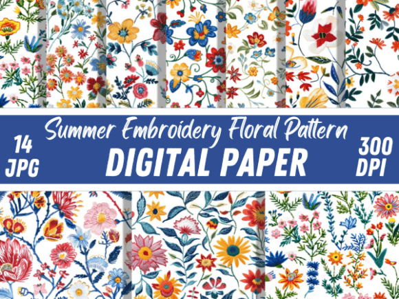Summer Embroidery Floral Flower Pattern Review