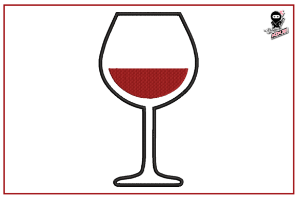 Wine Glass Mini Embroidery Design Review